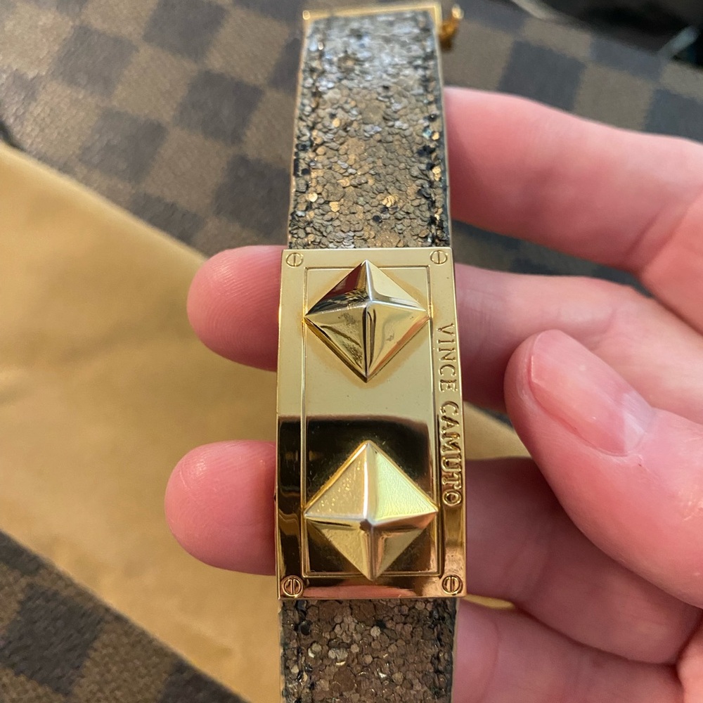Vince Camuto Gold and Glitter Bracelet
